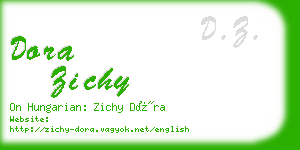 dora zichy business card